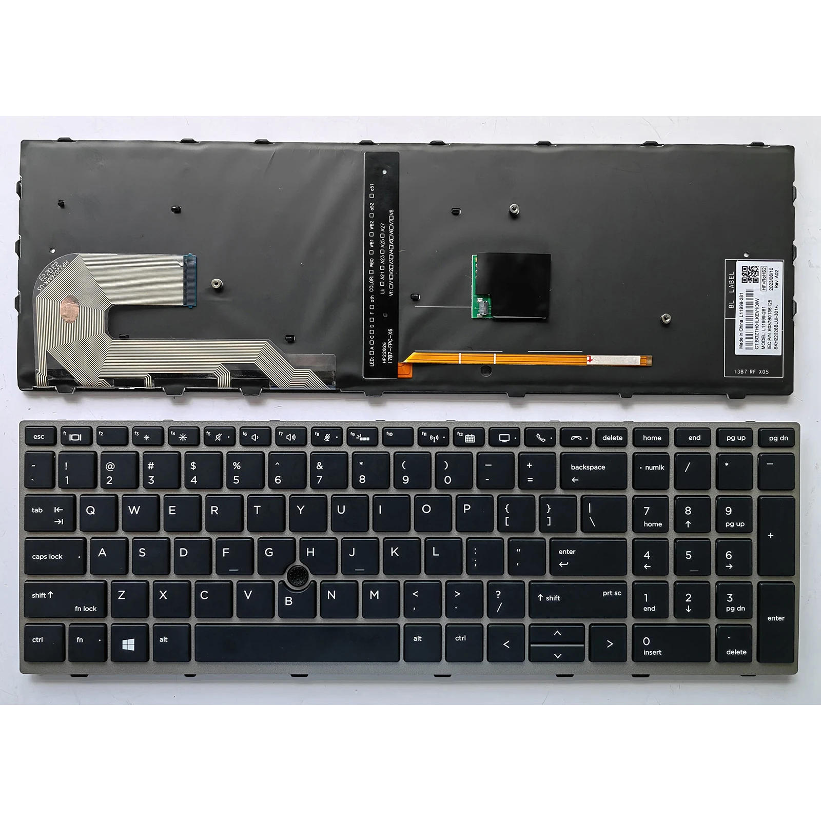 Imagem -01 - Teclado dos Eua para hp Elitebook 850 g5 850 g6 855 g5 750 g5 g6 755 g5 Zbook 15u g5 g6 teclado dos eua para hp elitebook 850 g5 850 g6 855 g5 750 g5 g6 755 g5 zbook 15u g5 g6 01