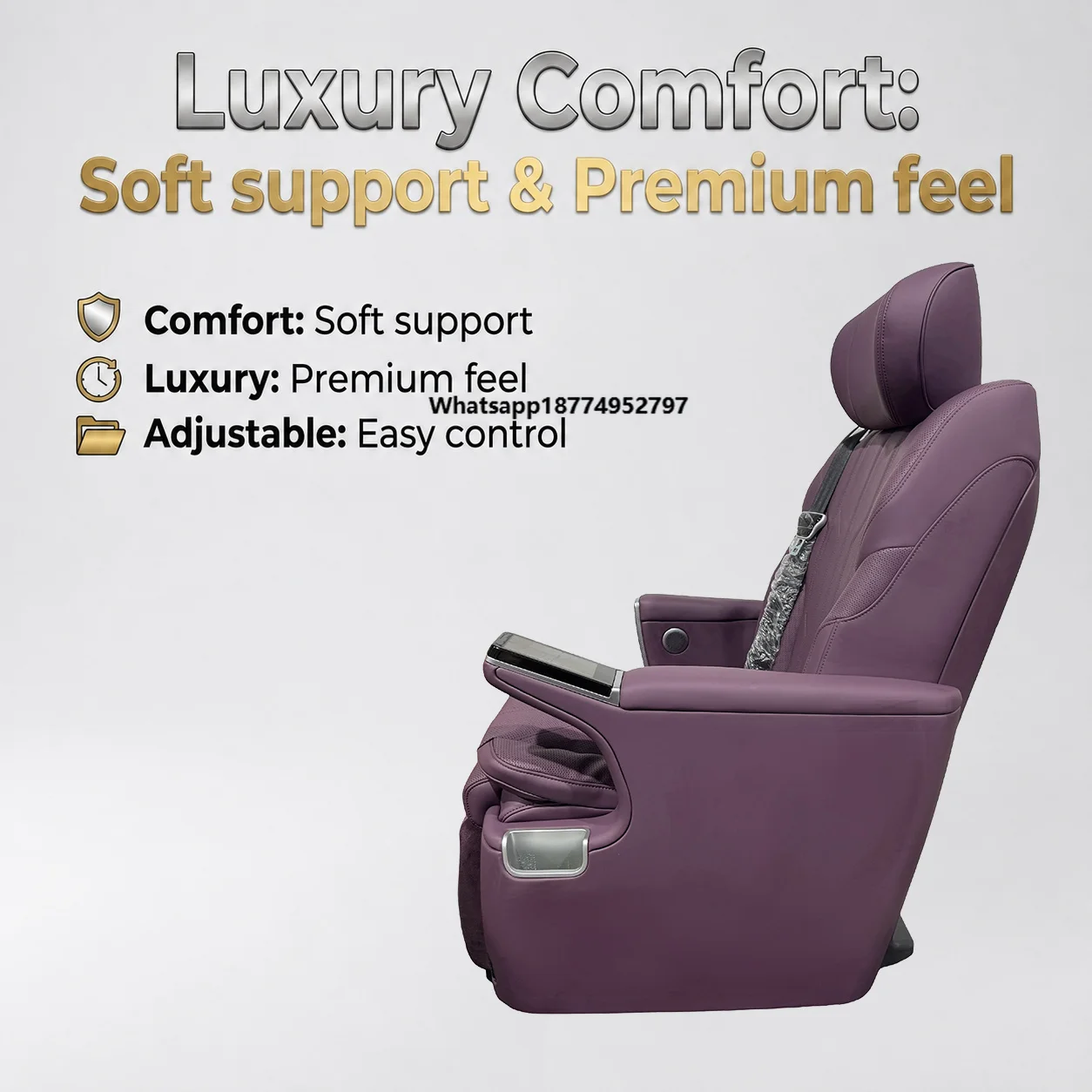 Best Value Custom MPV Captain Seat with Touch Control Wireless Charge Heated Ventilation for Medium MPV Sienna GL8 M8