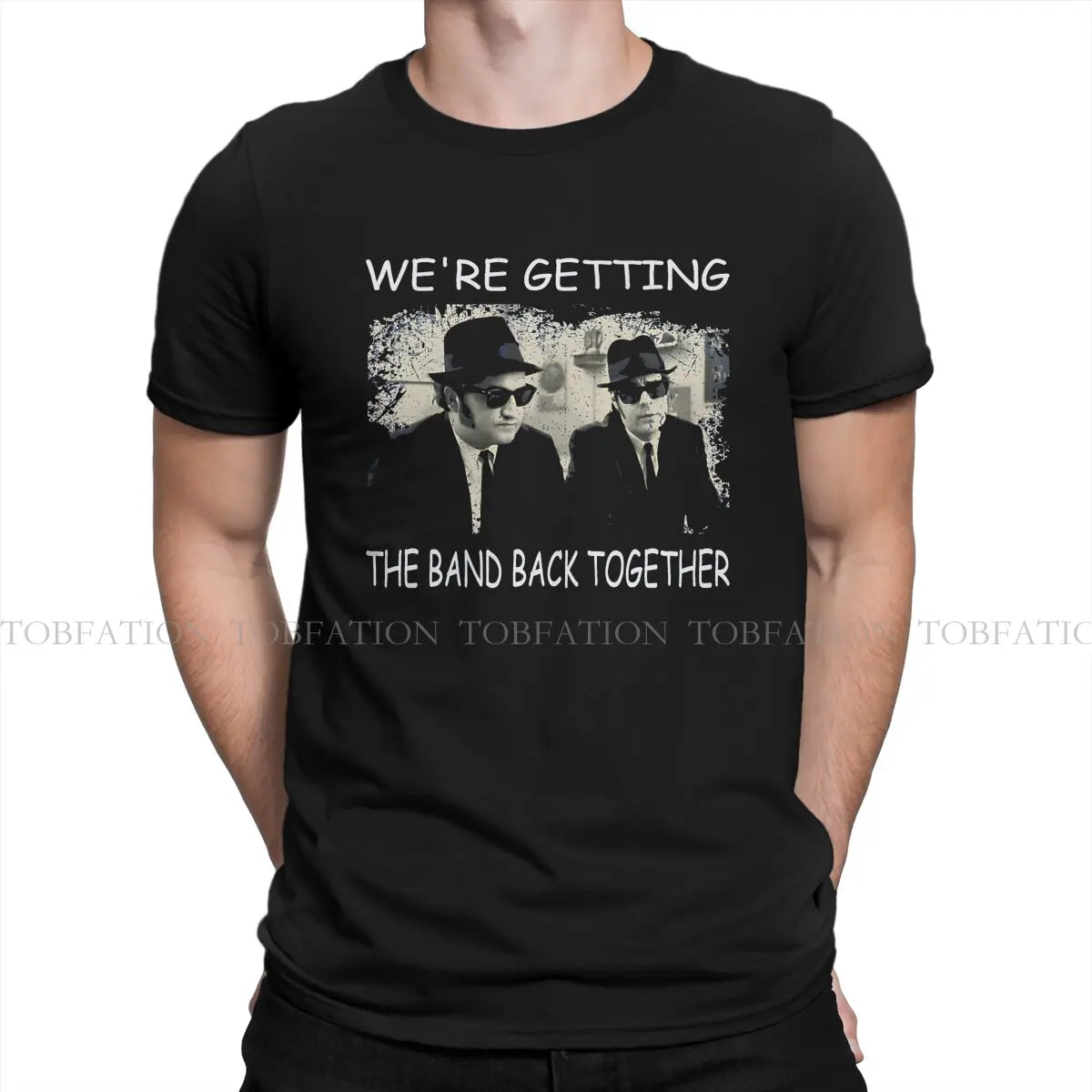 The Blues Brothers Man TShirt We're Mission From God Fashion T Shirt 100% Cotton Graphic Streetwear New Trend