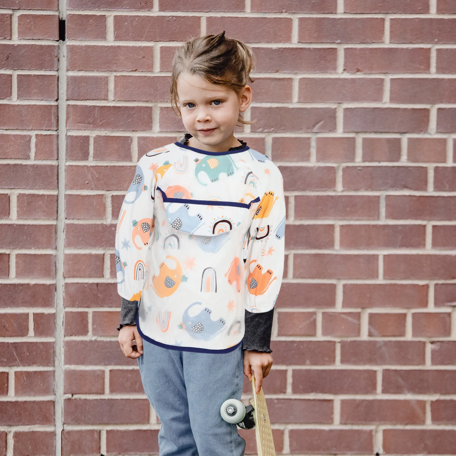 

Водонепроницаемые детские нагрудники-фартуки для кормления, 95% хлопок, моющиеся, многоразовые, прочные, для младенцев