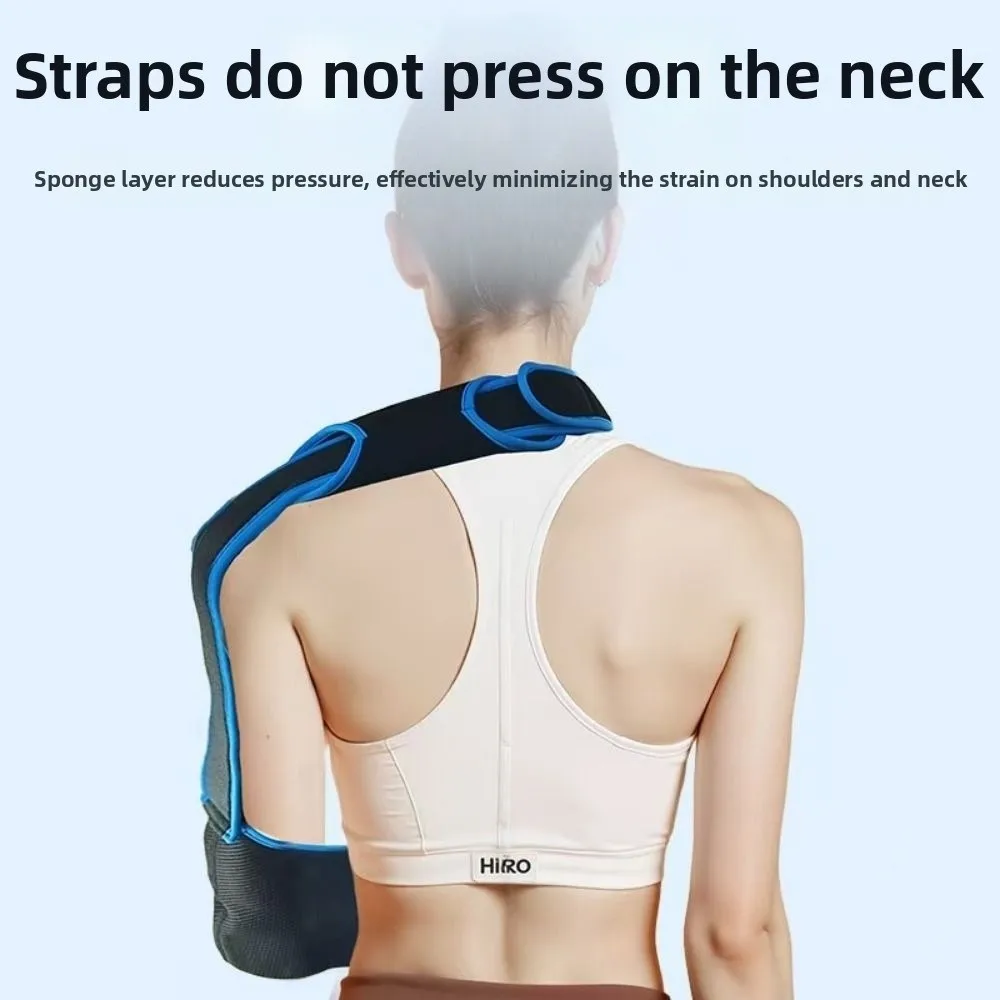 حمالة للذراع قابلة للتنفس، وسادات كتف سميكة، دعامة للساعد المحمولة، سهلة الارتداء، حزام قابل للتعديل، واقي ثابت للمعصم #1