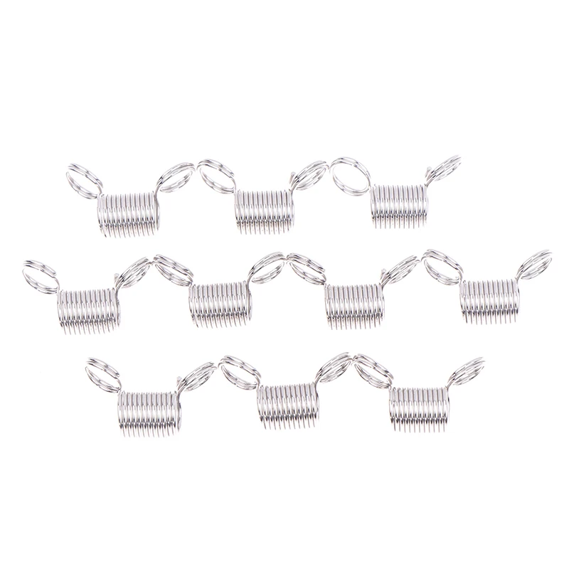 비즈 스토퍼 미니 용수철 클램프, 크리에이티브 비드 와이어 엔드, 쥬얼리 제작 도구, DIY 수제 팔찌 목걸이, 10 개