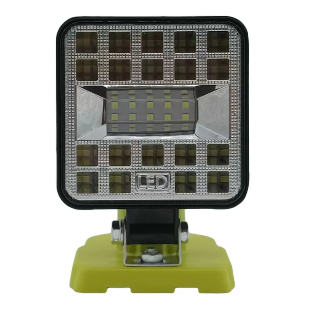 ABS e PC LED Work Light, Compatível com baterias de íon de lítio 18V, Liga de zinco para trabalho de campo, Peças de ferramentas de iluminação