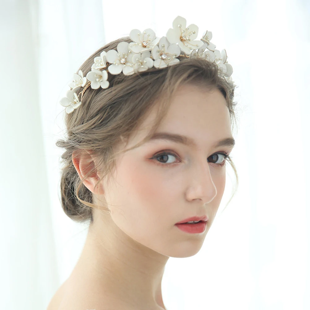 

Flower Hair Clasp Women Headband Alloy Girls Crown Tiara Decorative Chic Stylish Durable Comfortable Daily Party Occasions High