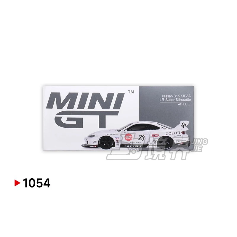 

MINIGT 1054 1:64 Коллекционная модель автомобиля Nissan LB-ER34 Super Silhouette S15 SILVIA ATHLETE/COLLET, литая под давлением, для коллекции и декора, гоночная машина
