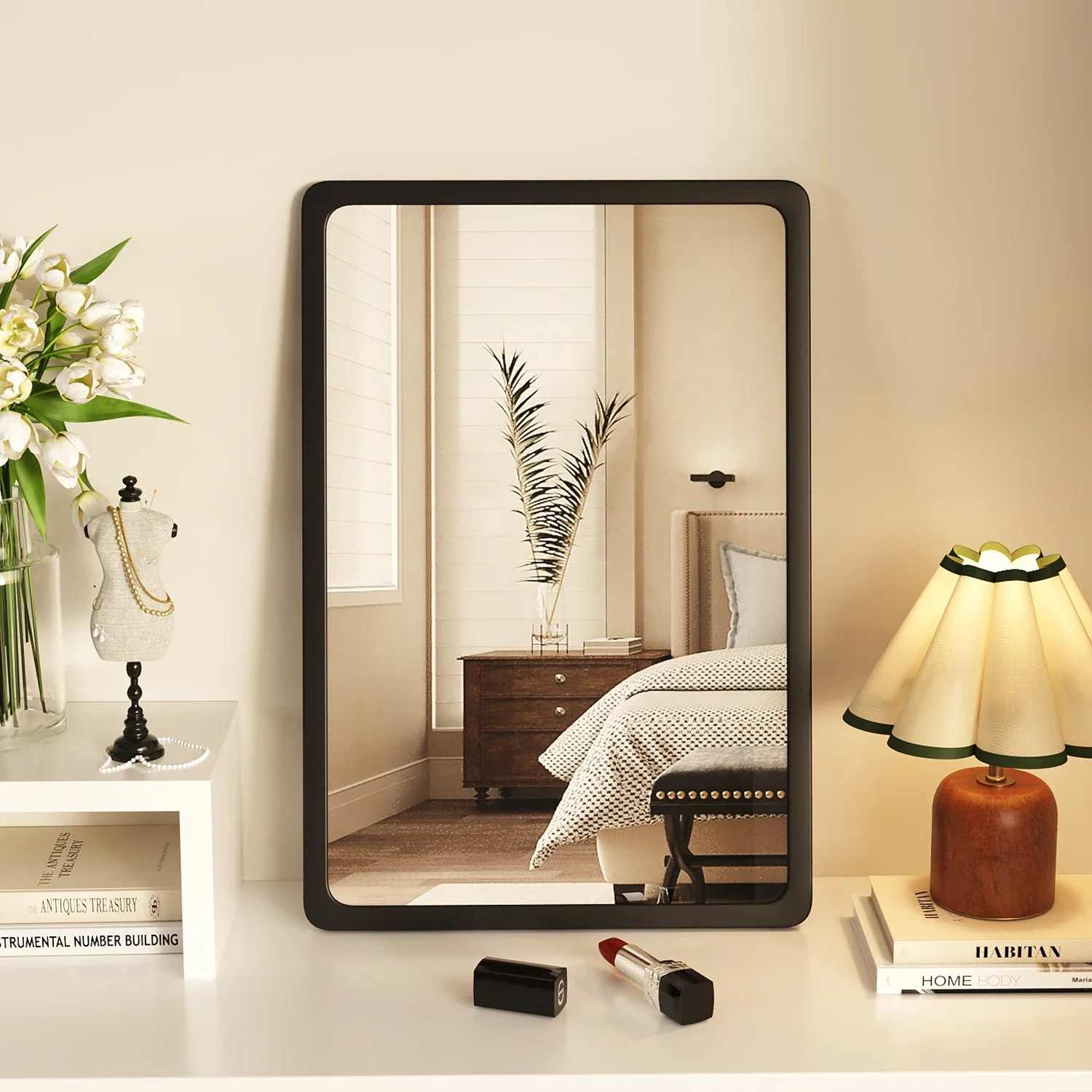 

# t* для домашнего настольного косметического зеркала, настенное квадратное зеркало высокой четкости a