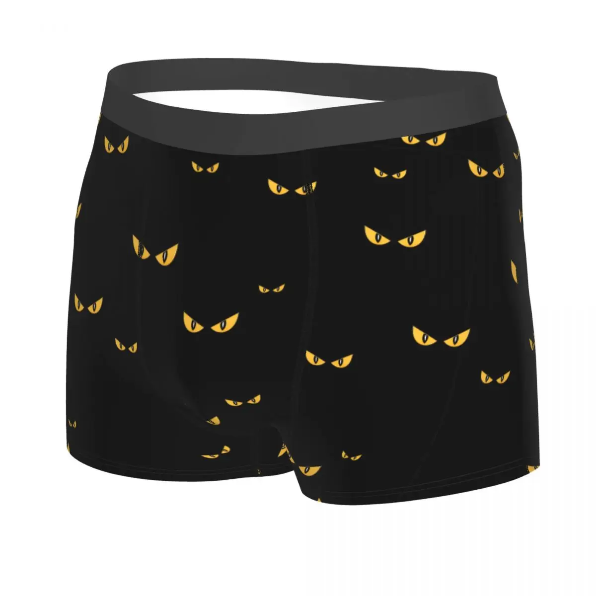 Custom Spooky Monster Eyes In The Dark Halloween Party Hollow Boxers Shorts Men's Briefs Underwear Novelty Underpants