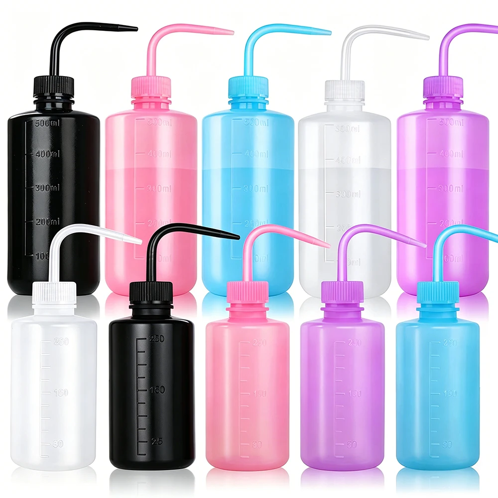 

Бутылка для промывания татуировок, безопасная пластиковая бутылка-дозатор с мерной шкалой для очистки и ухода за суккулентами, а также для промывания татуировок