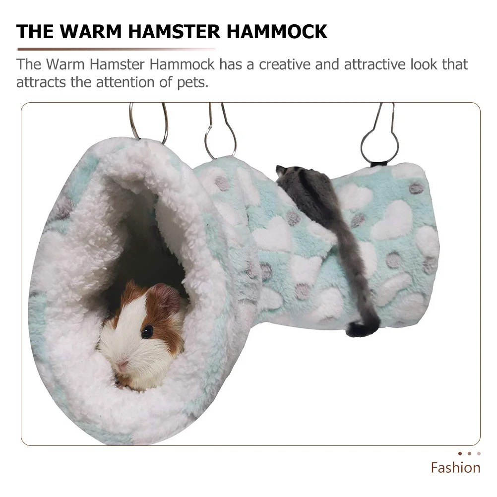 

Pet Bed Large Hanging Small Warm Guinea Pig Mats Nest Hammock with Snuggle Sack Soft Fleece