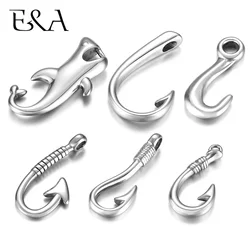 Stainless Steel Hooks Pendant Bracelet Clasp Fishhook Jewelry Making Findings Charms DIY Supplies Accessories Wholesale