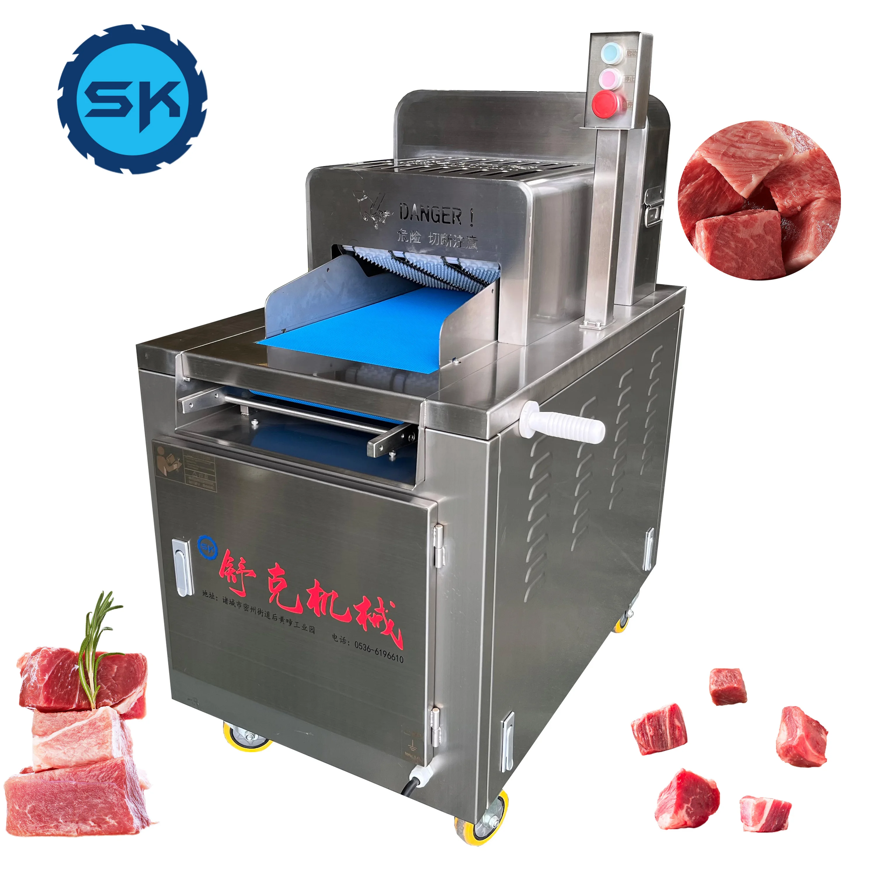 Frozen Meat Processor Electric Frozen Meat Cutting Machine