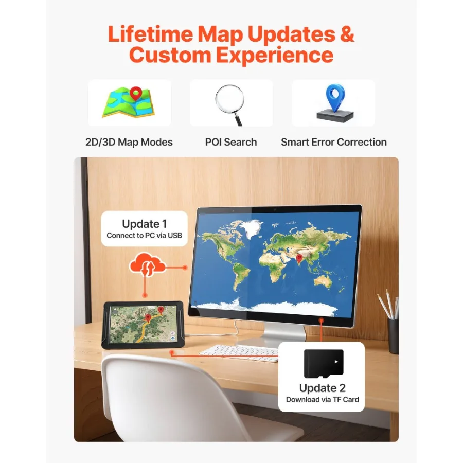 GPS Navi للسيارة 9 بوصة تعمل باللمس 16GB نظام الملاحة GPS داش كام