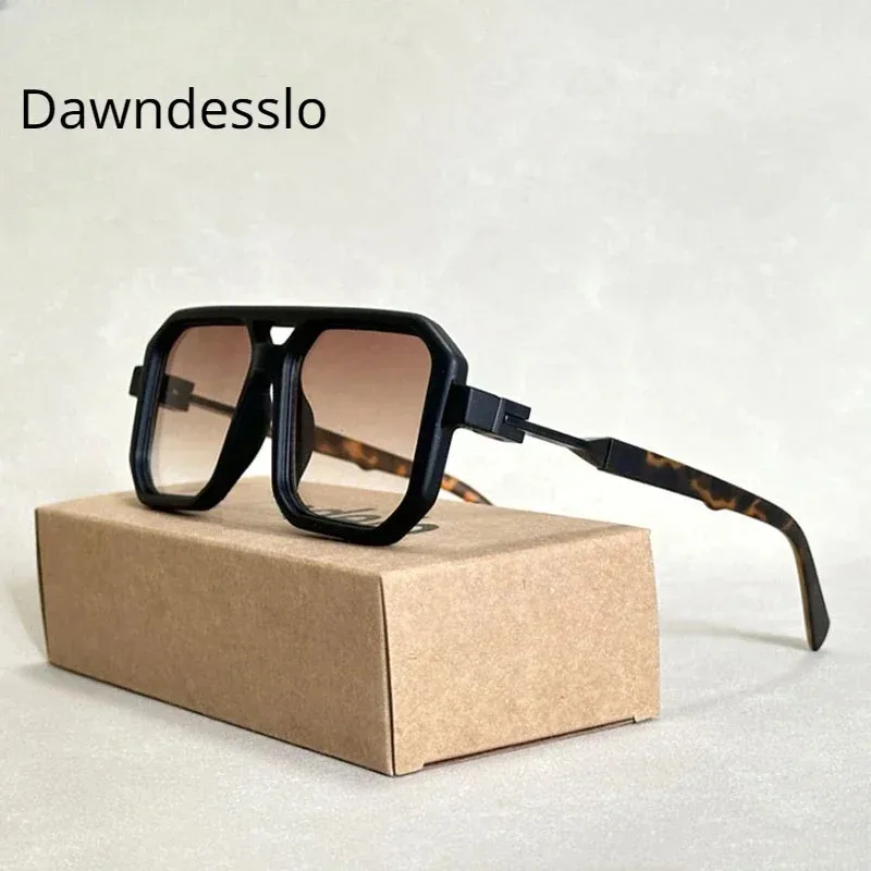 2024 Gafas De Sol De protección Solar De moda Vintage para hombres, Gafas De Sol cuadradas con estilo Retro, Gafas De Sol De moda para mujeres, Gafas De Sol