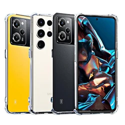 Shockproof Phone Case for Xiaomi POCO X5 Pro Transparent Silicone Poco X3 X4 Pro X3GT X4 GT Poco X5 M5 M4 Pro M5S GT Cover