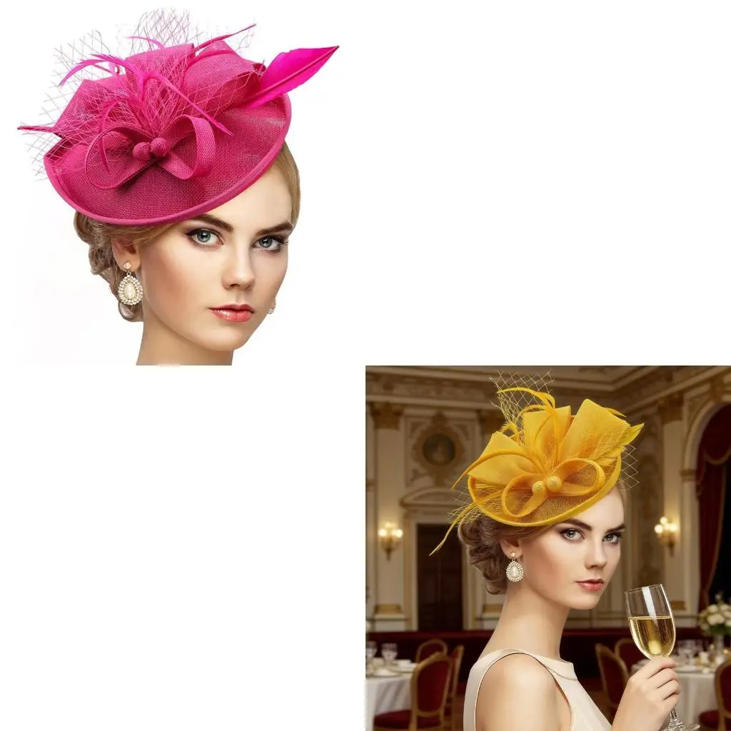 

39BB модная шляпа от солнца для чаепития, украшенная перьями, для женщин, вентилируемая, отлично подходит для активного отдыха