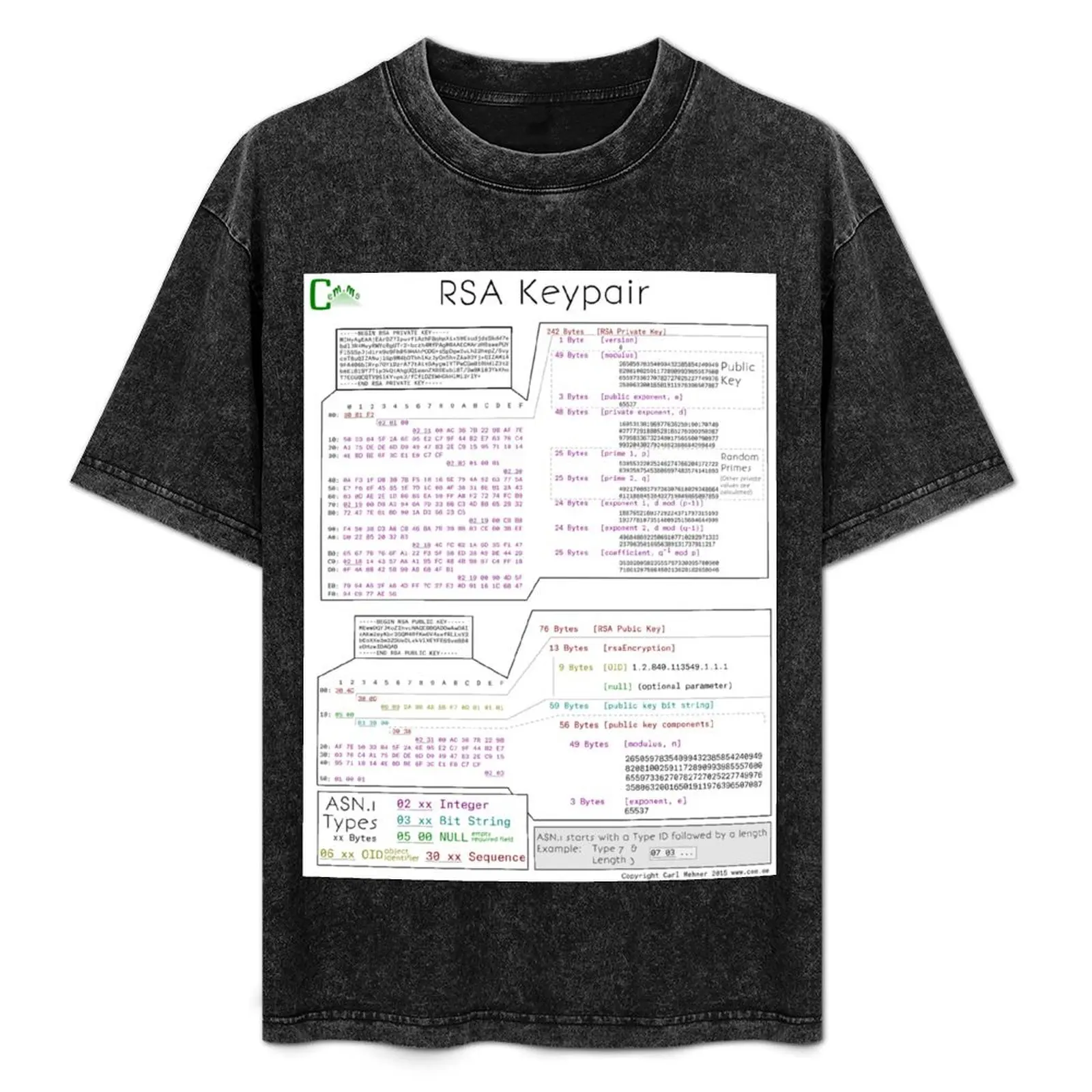 

RSA Keypair T-Shirt Breathable Travel T-Shirt