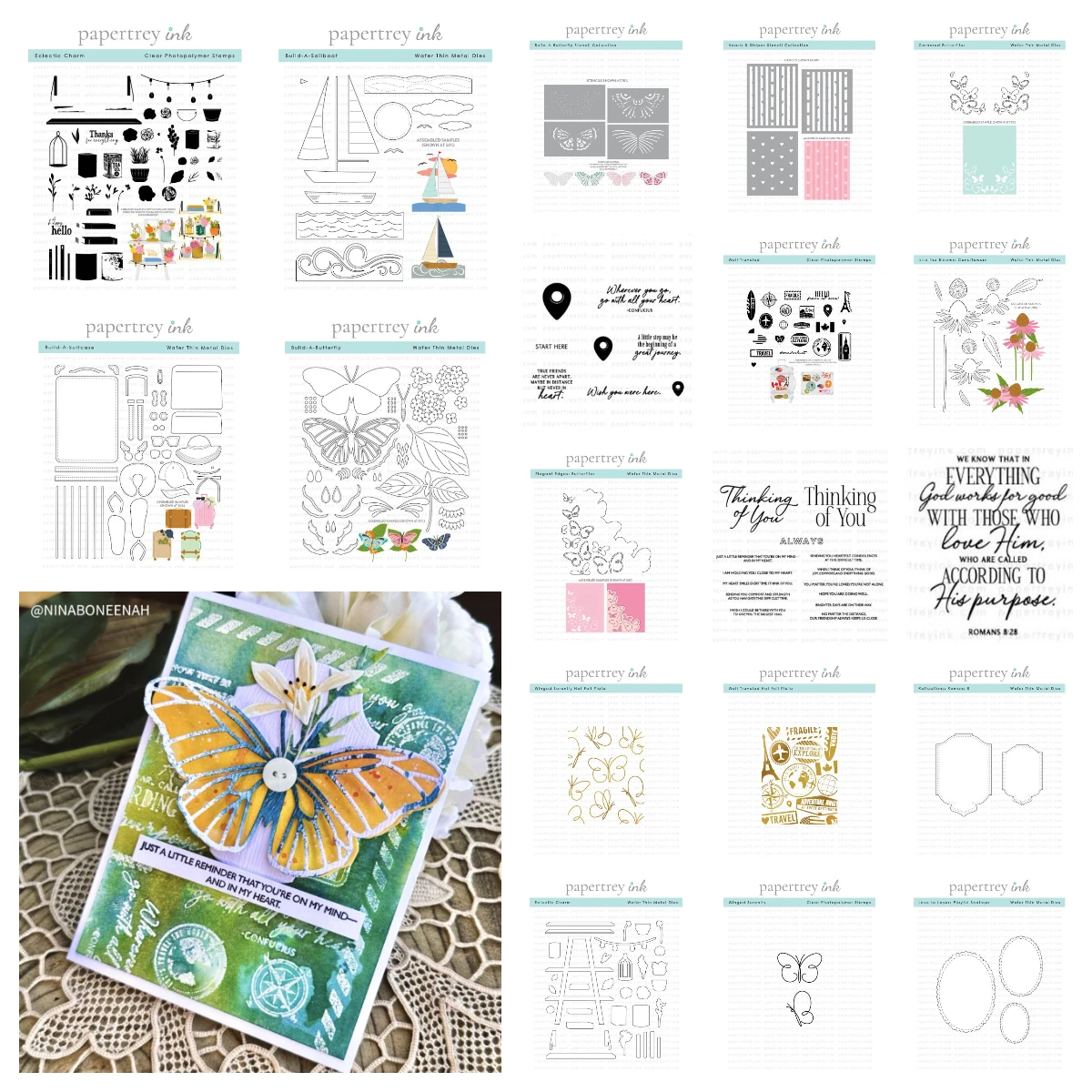 

Build-a-Butterfly Sailboat Die Cutting Dies Cowboy Boot Clear Stamps Stencil Set DIY Paper Card Thinking of You Scrapbook Decor