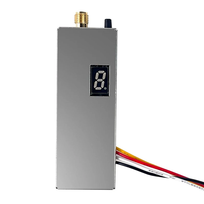 1 PCS FPV 1.2G 1.3G 1.6W VTX Transmitter 8CH 0.1Mw/25Mw/800Mw/1600Mw VTX Transmitter Silver For Long Range FPV Drone RC Model