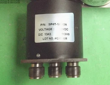 Export direct sales  SP4T-1A-12A 12V DC-12GHz SP4T N type high power RF coaxial switch