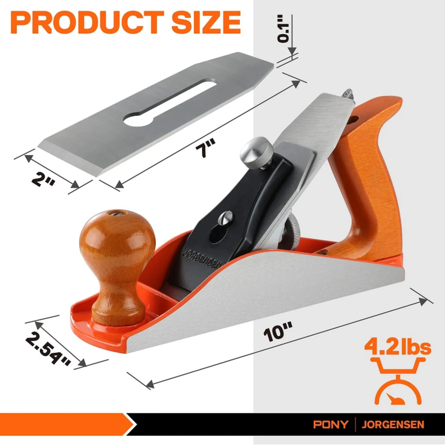 ヨルゲンセン No.4 木工用スムースハンドプレーンマシン SKU 70730