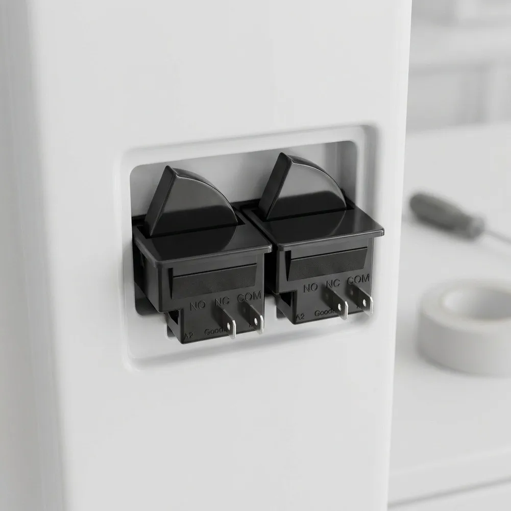 2PCS For Refrigerator Door Light Control Switch for Domestic Appliances Featuring Splashproof Build and 250V Rating