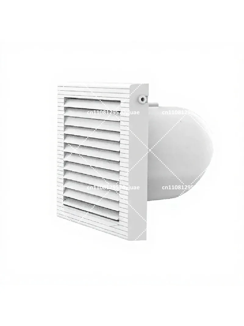 8 Inch Ductless Bathroom Exhaust Fan, 150mm Wall Mounted Ventilation Fan with Auto Shutters, Quiet Air Extractor for Home