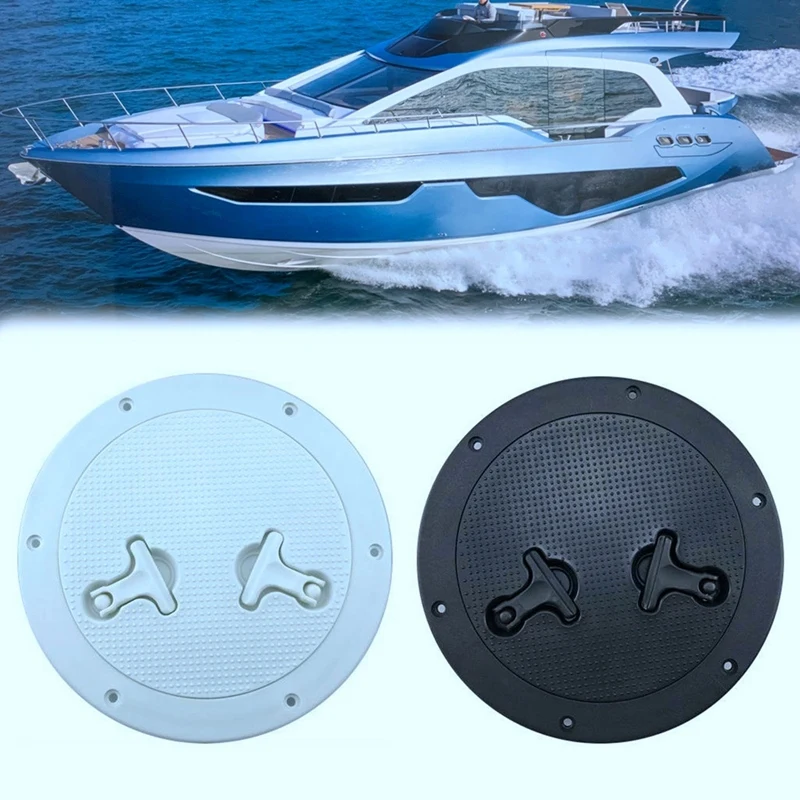 Round Inspection Hatch Cover 8 Inch ABS Hatch Cover Twist Screw Out Deck For Boat Yacht Marine Access Hatch Cover