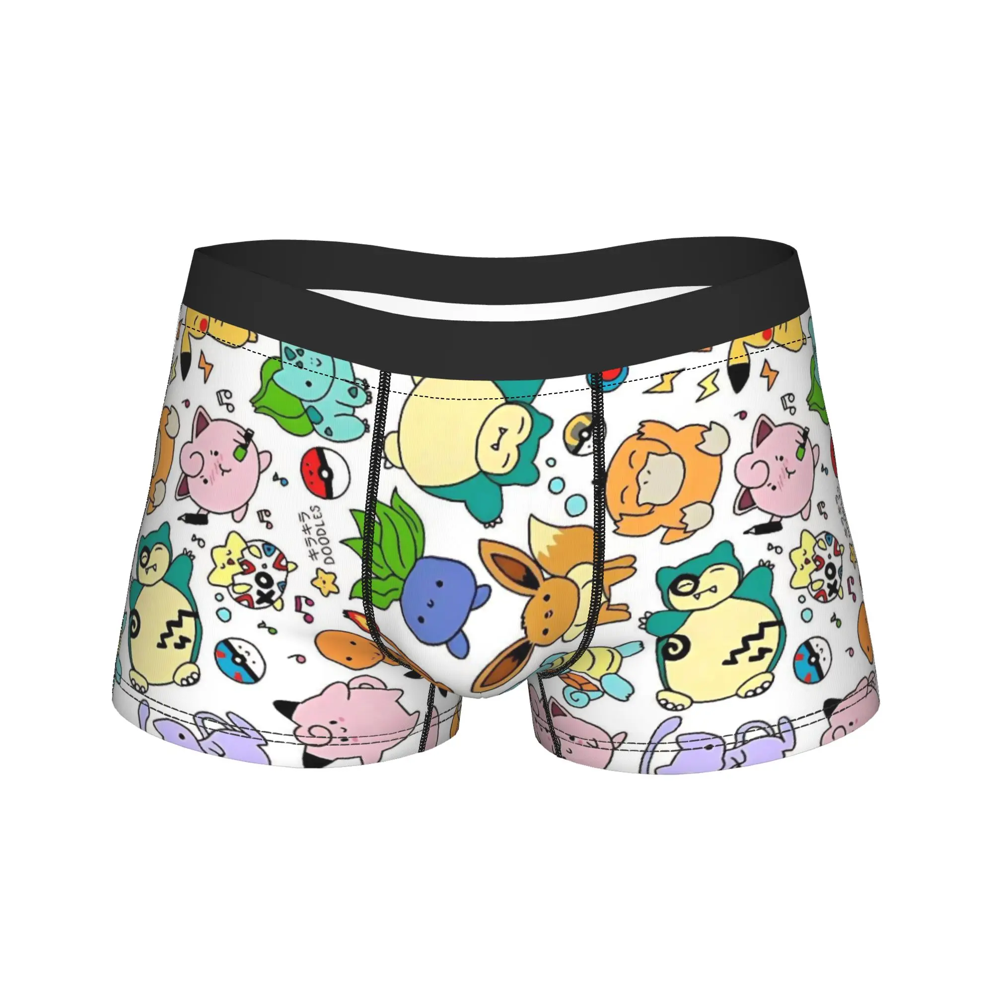 

Мужское нижнее белье P-Pokemons, боксеры-шорты, трусы, мягкие мужские трусы M-XXL