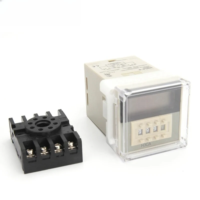 H3CA-8 Digital Delay Timer Relay 0.1S-9990H 8 Pin Solid State Time Switch Industrial Household Timing Control Module