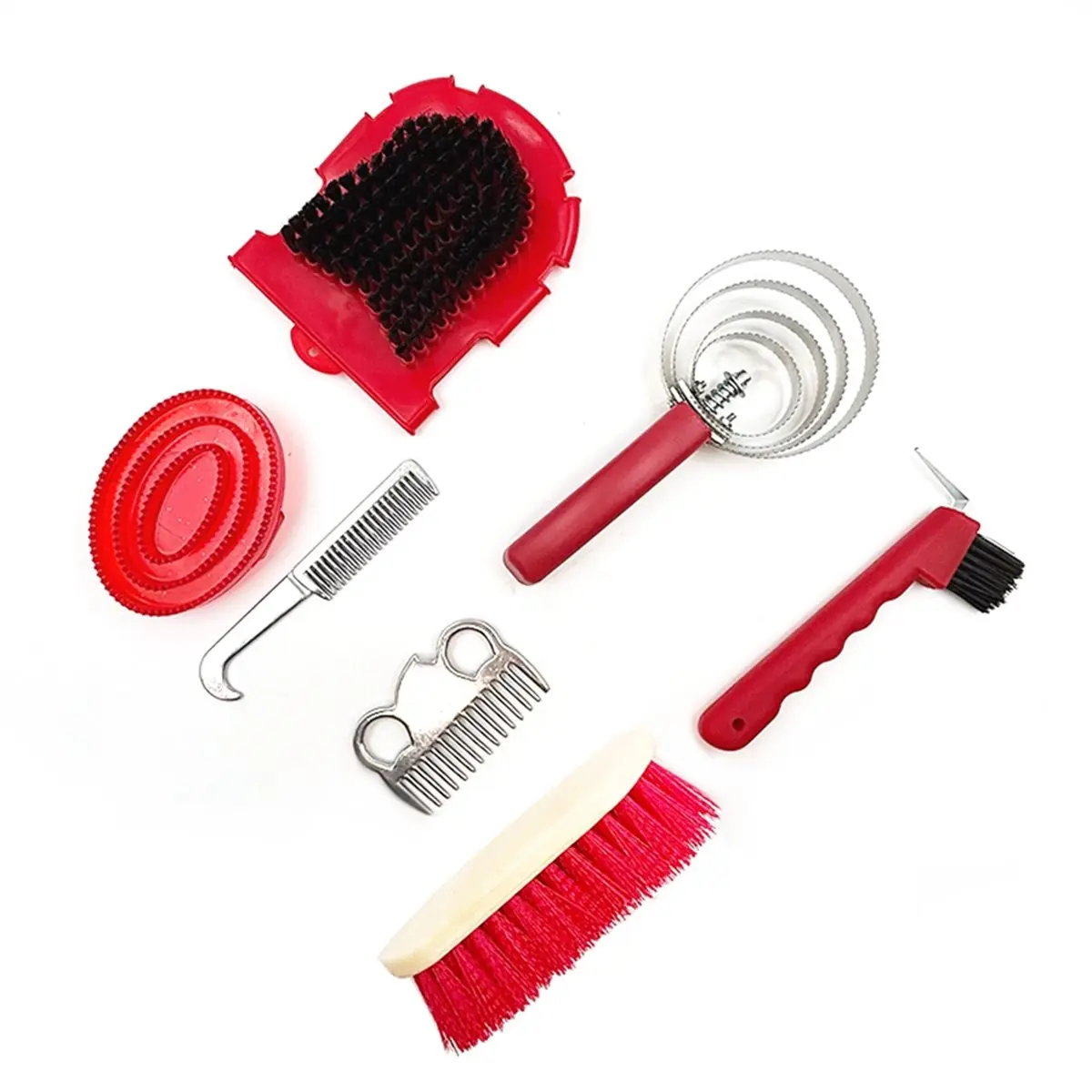 recommandation--kit-de-toilettage-pour-chevaux-7-pieces-avec-sac-de-rangement-outils-essentiels-de-nettoyage-equestre-pour-l'entretien-des-chevaux