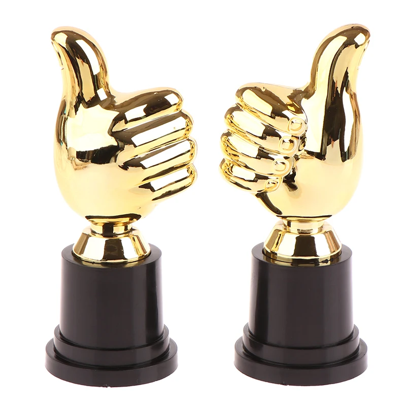 1Pcs Mini Awards Trophies Reward Thumbs Trophy Toys Kids Competition Winner Prize For Children Party Favors