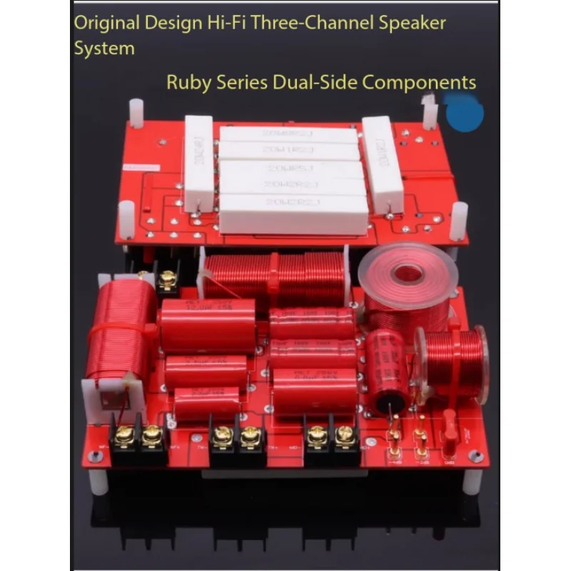 Brand New 3-Way Crossover Ruby Series Tweeter/Midrange/Woofer Crossover for HiFi Bookshelf Speakers Audiophile Home Audio