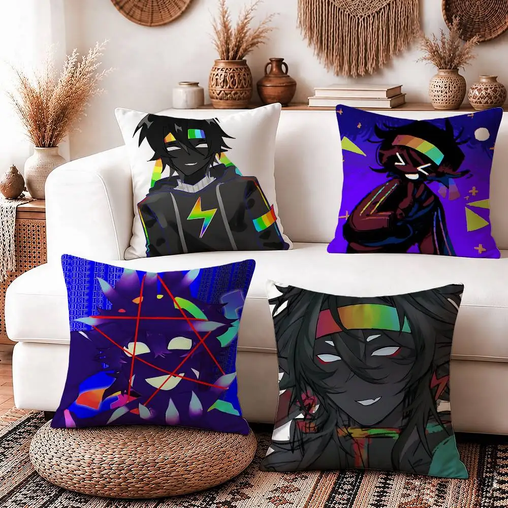 Chaos Voidling S-SpokeIsHere Square Sofa Pillow Cover Solid Color Living Room Home Decor Cushion Case