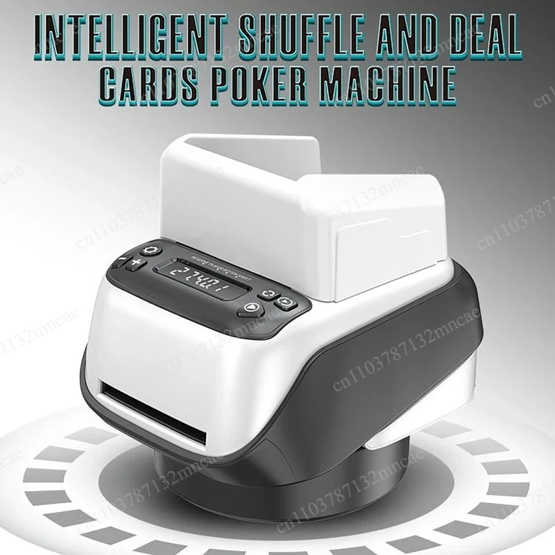 Fully automatic shuffling machine 360 ° rotating electric poker card issuing tool device, rechargeable for family party games