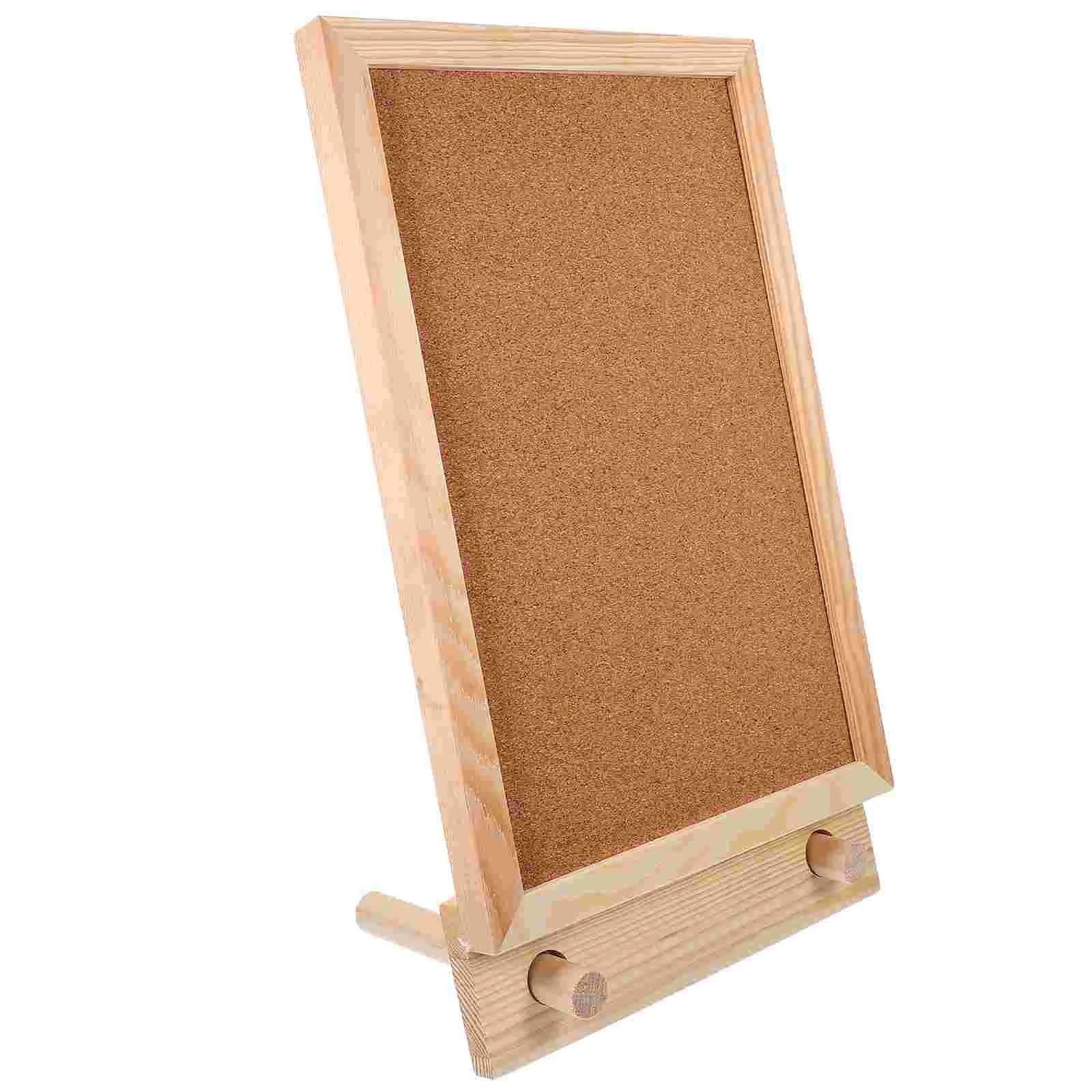 Desktop Cork Board Reminder Message Announcement Notice Corkboard Memo Bulletin Office Wooden for Classroom Boards