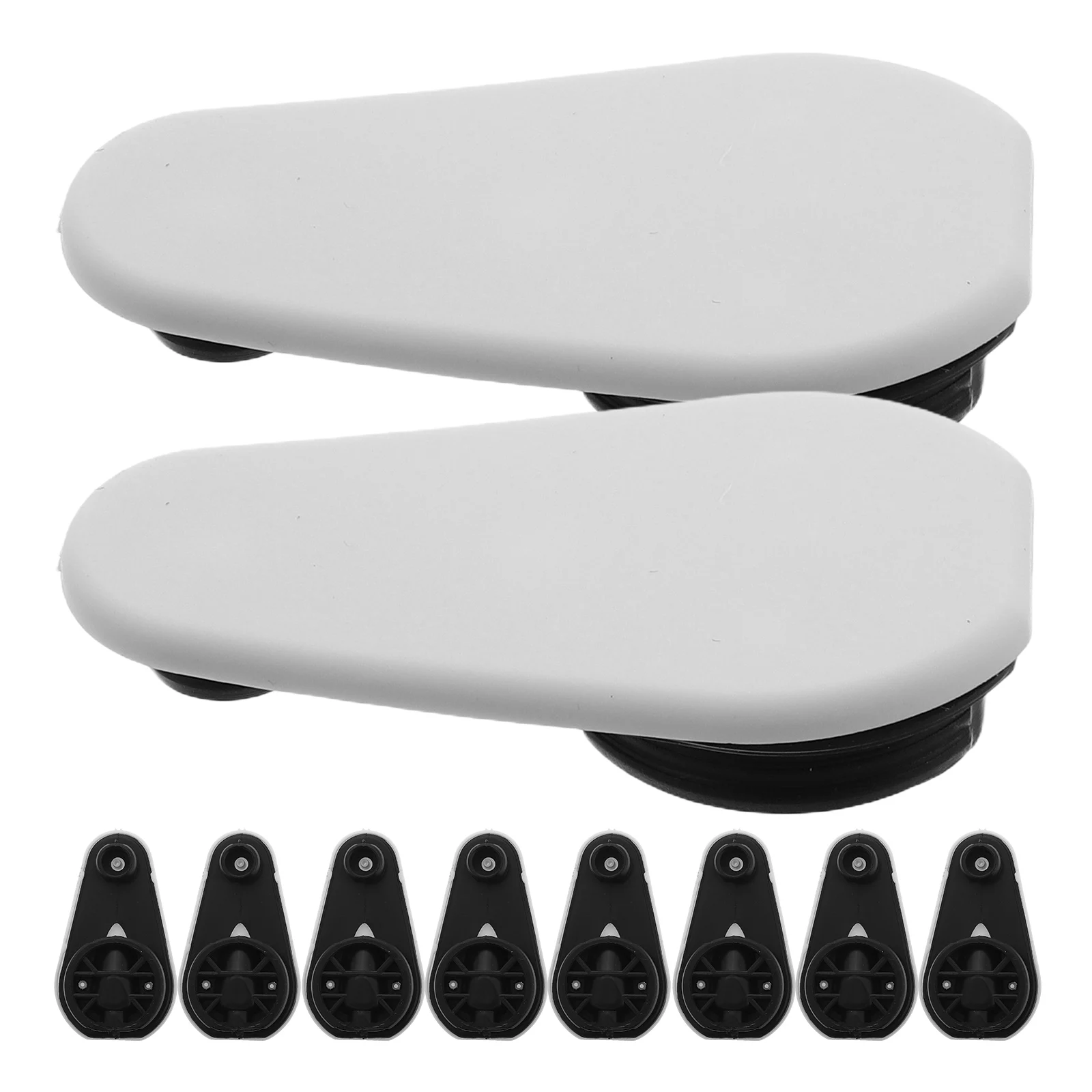 

10 Sets Braces Furniture Connector Cabinet Corner Protector for Rv Angle Brackets Connectors White