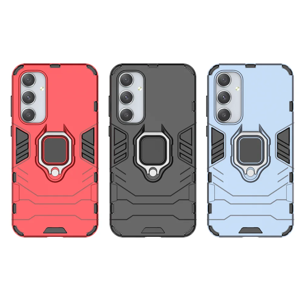 Para Samsung Galaxy A35 5G funda armadura completamente a prueba de golpes para SamsungA35 A 35 anillo magnético contraportada funda protectora para teléfono