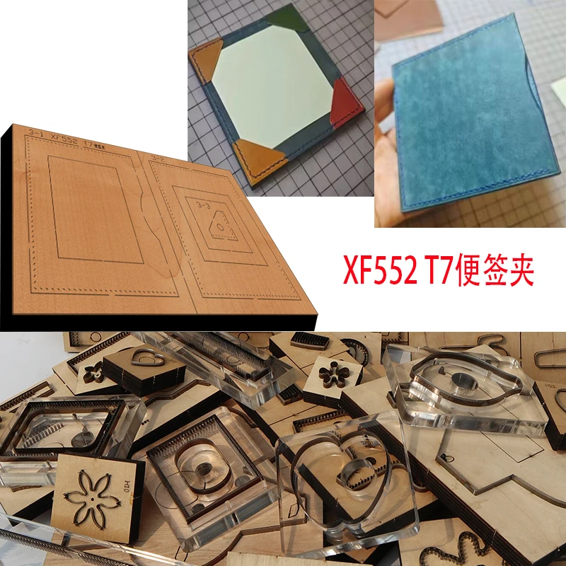 New Japan Steel Blade Wooden Die Memo Clip Holder Leather Craft Punch Hand Tool Cut Knife Mould XF552