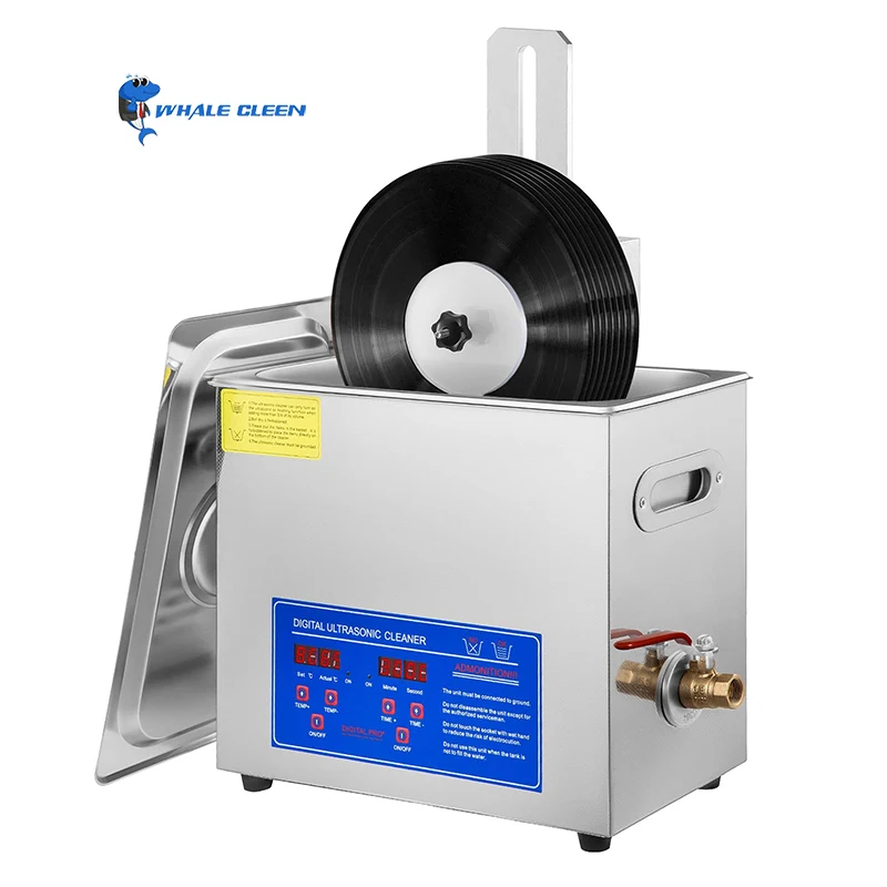 ブルーホエール 6.5L ポータブル デジタル プロ仕様 超音波レコードクリーナー