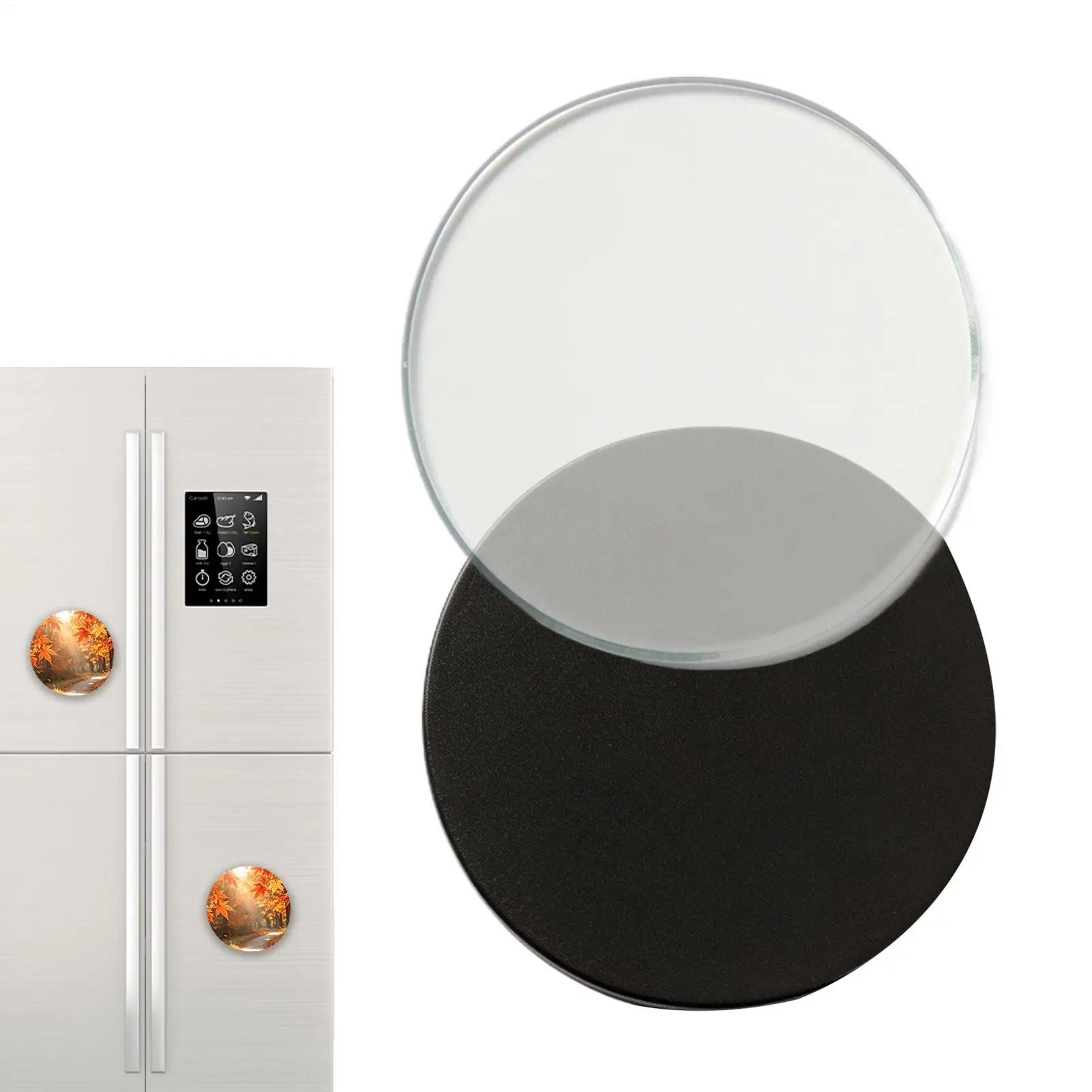 Fridge Magnets DIY Acrylic Magnetic Scratch-Resistant Photo Frames Magnets Refrigerator For Holiday Kitchen Lockers Cabinet
