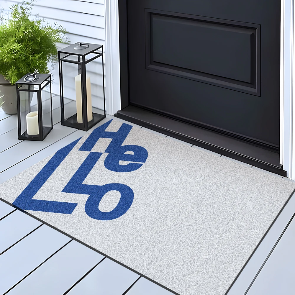

Funny Hello Door Mat Funny Entrance Rugs Entrance Indoor Outdoor Rug Resist Dirt Entrance Doormat