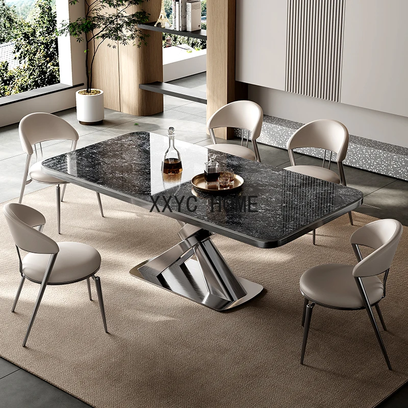 Design Simple Dining Table Simple Nordic Retro Coffee Kitchen Table Modern Slate Mesas De Comedor Meuble Furniture