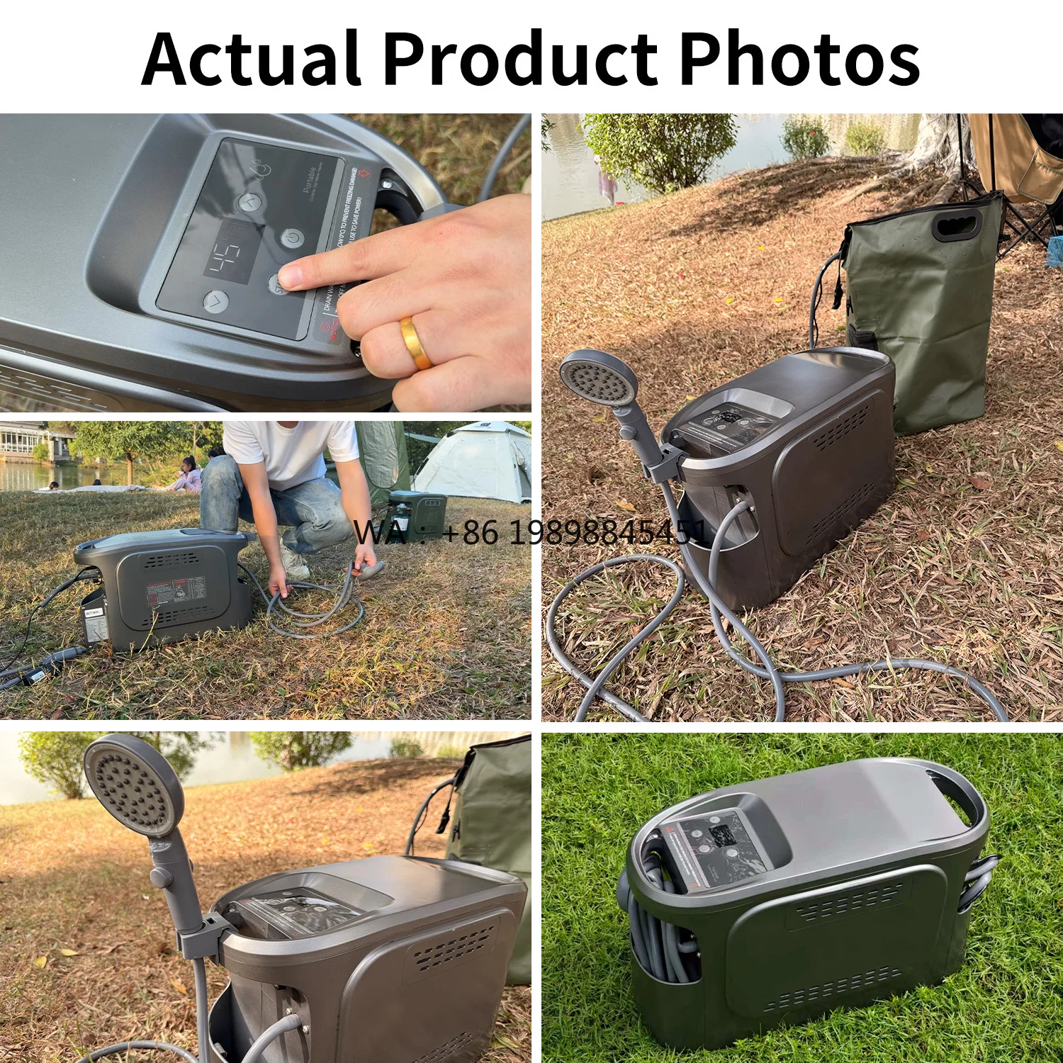 Horse Trailer Constant Temperature Mobile Pet Spa System Professional Equine Water Heater Propane Portable Tankless Shower