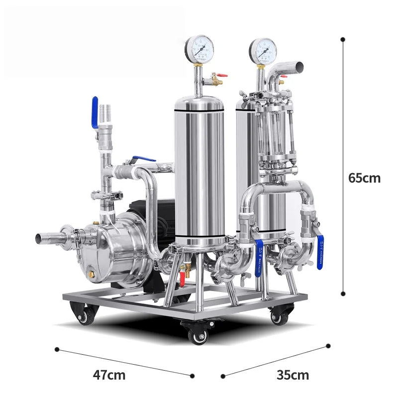 Food grade 304 stainless steel filter for whiskey brandy fruit vinegar filter impurities