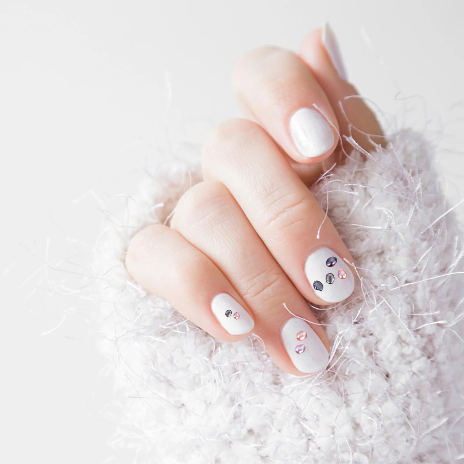 

2 Boxes Nail Art Pearls Irregular Manicure Decor Charming DIY Manicure Accessories Decorative Nail Charms