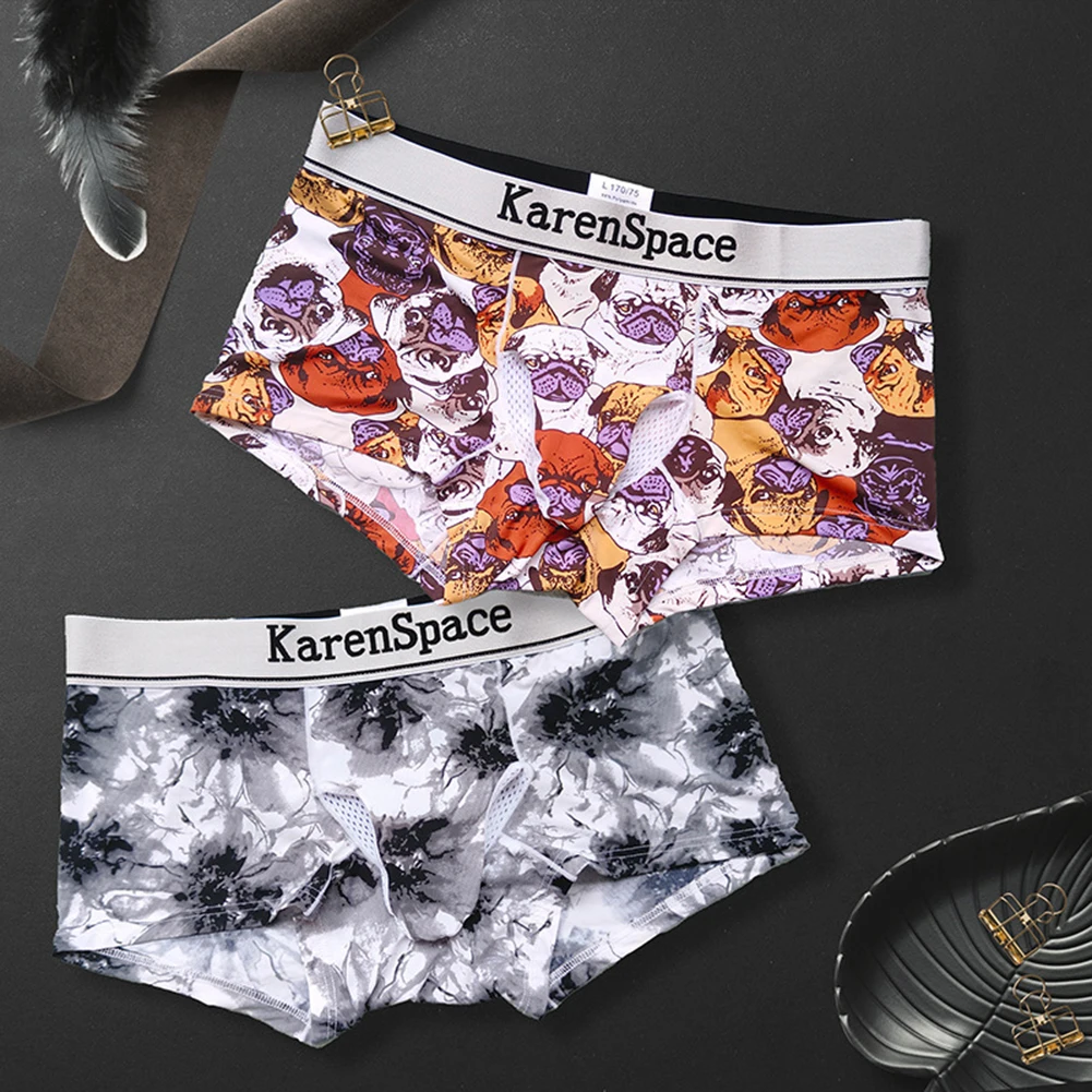 

Comfy Fashion Sleepwear Men Underwear Plus Size Shorts Swimsuit Trunks U Convex Boxer Briefs Breathable Briefs