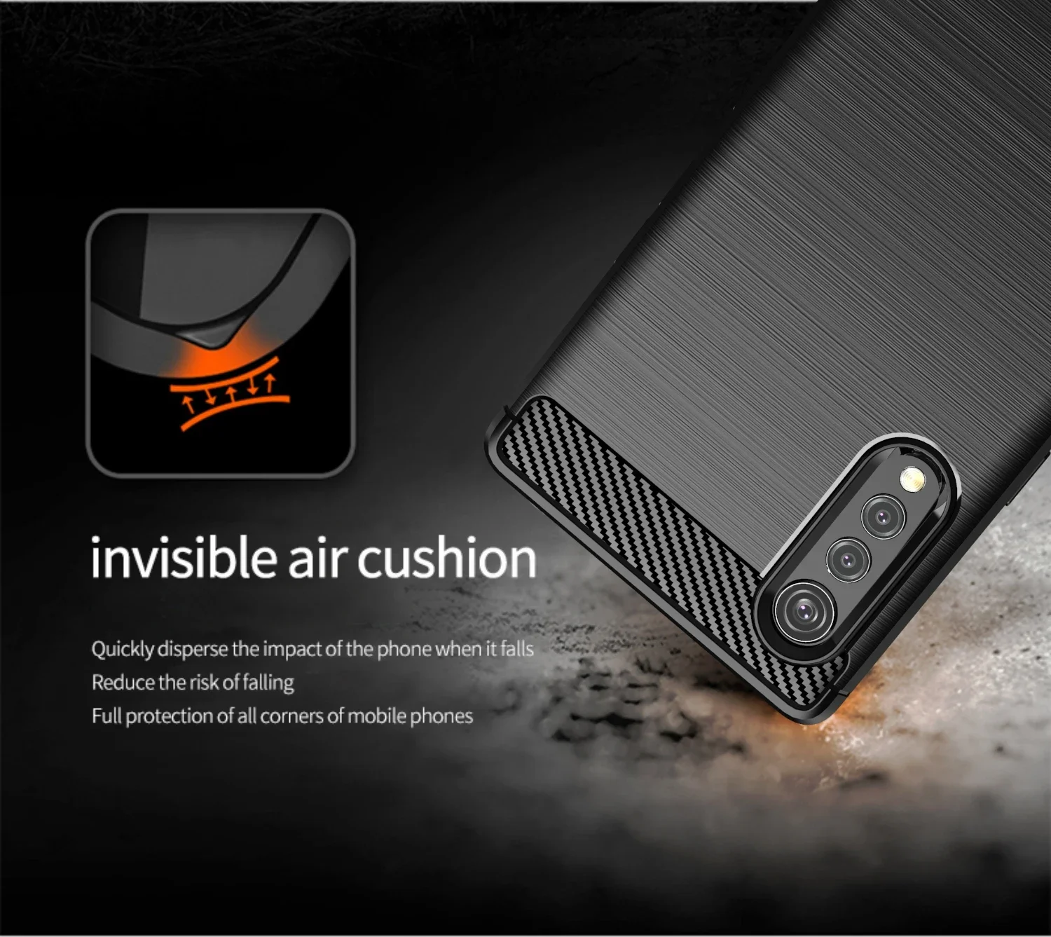 Carbon Fiber Case For LG k92 k62 k52 K51 K41S K40S K71 K61 K50 V60 V50 V40 ThinQ Back Cover For LG Q51 Q61 Q70 Q92 Case