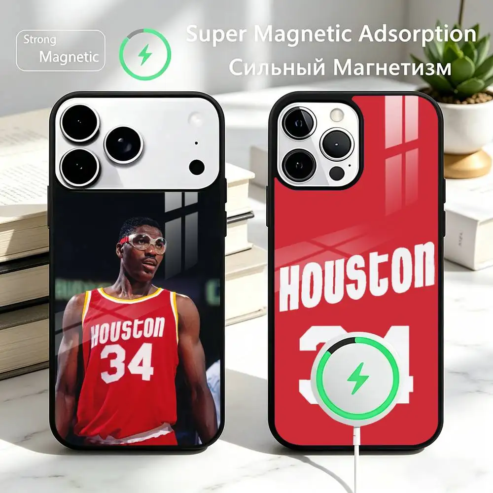 Basketball Sports Star Hakeem Phone Case For iPhone17,16,15,14,13,12 Plus,Pro Allows magnetic wireless charging