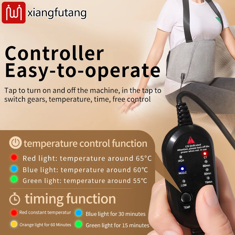 حزام الخصر المضغوط الساخن للعلاج بالضوء الأحمر - العناية بالرحم وتخفيف آلام الفترة والدورة الدموية يجب أن يكون للنساء للحفاظ على الدفء #6