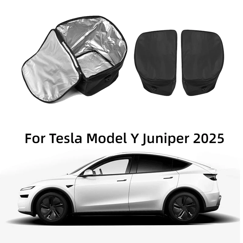 

Для Tesla Model Y Launch/Juniper 2025 Frunk Cooler, изоляционные органайзеры для хранения, сумка, передний багажник, уличные автомобильные аксессуары для пикника